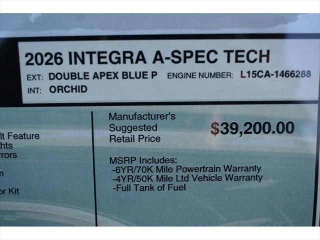 2026 Acura Integra FWD A-Spec with Technology