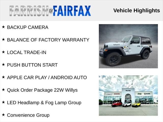 2023 Jeep Wrangler 2-Door Willys 4x4 2023 Jeep Wrangler 2-Door Willys 4x4