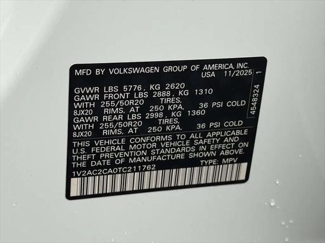 2026 Volkswagen Atlas Cross Sport SEL R-Line Black