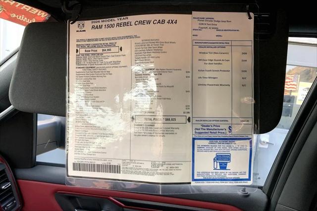 2026 Ram 1500 Rebel Crew Cab 4x4 5'7" Box