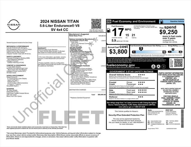 2024 Nissan TITAN Crew Cab SV 4x4 2024 Nissan TITAN Crew Cab SV 4x4