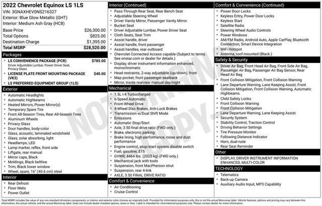 2022 Chevrolet Equinox FWD LS 2022 Chevrolet Equinox FWD LS