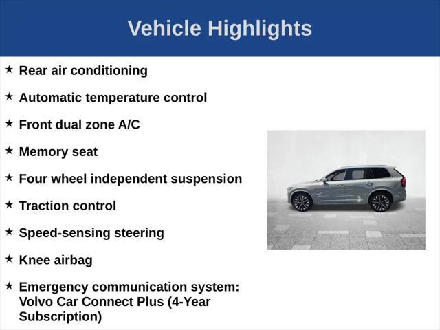 2026 Volvo XC90 Plus, B6 AWD Gas (mild hybrid), Gasoline, Bright, 7 Seats