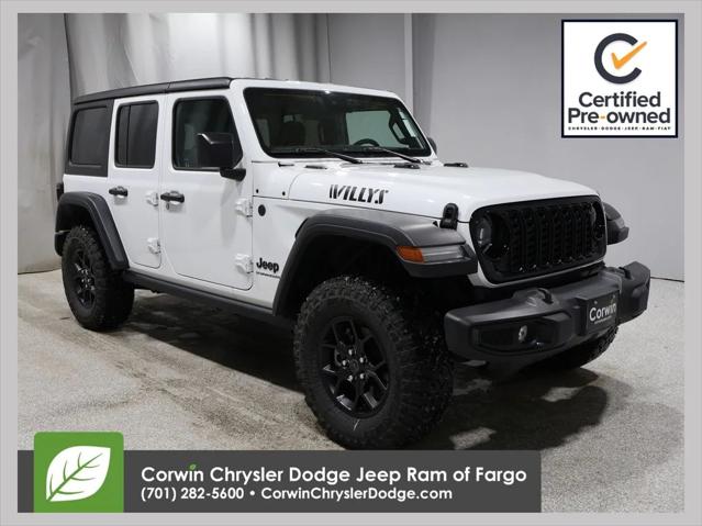 2024 Jeep Wrangler 4-Door Willys 4x4 2024 Jeep Wrangler 4-Door Willys 4x4