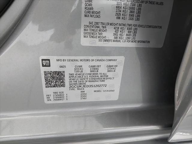 2025 Chevrolet Silverado 1500 4WD Crew Cab Short Bed High Country