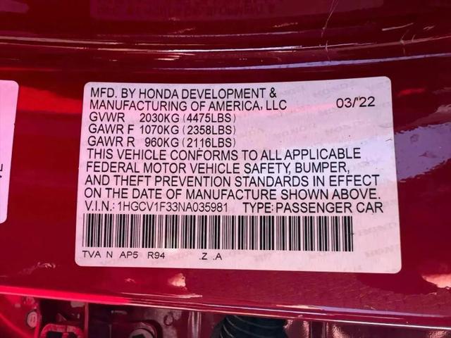 2022 Honda Accord Sport