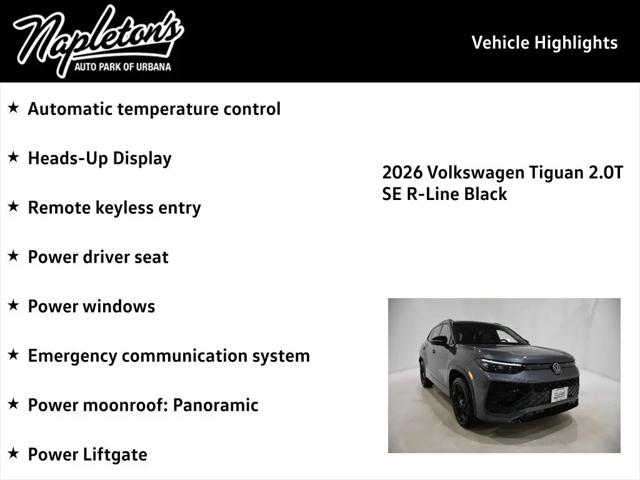 2026 Volkswagen Tiguan SE R-Line Black