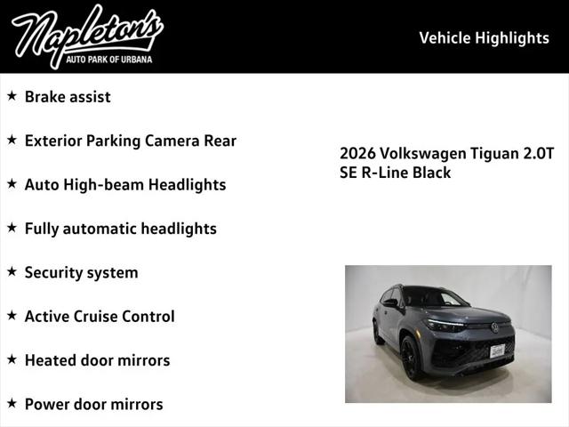 2026 Volkswagen Tiguan SE R-Line Black