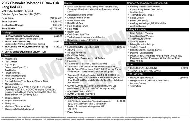 2017 Chevrolet Colorado LT 2017 Chevrolet Colorado LT