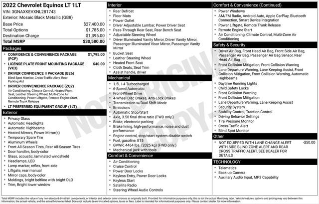 2022 Chevrolet Equinox FWD LT