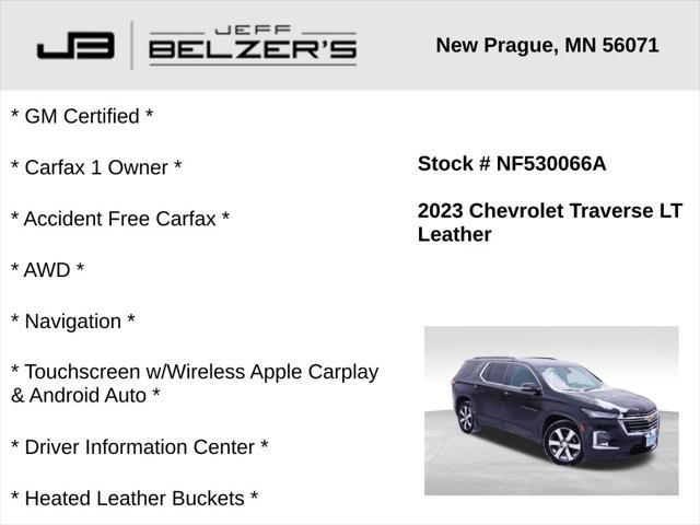 2023 Chevrolet Traverse AWD LT Leather 2023 Chevrolet Traverse AWD LT Leather