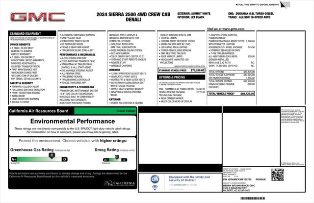 2024 GMC Sierra 2500HD 4WD Crew Cab Standard Bed Denali