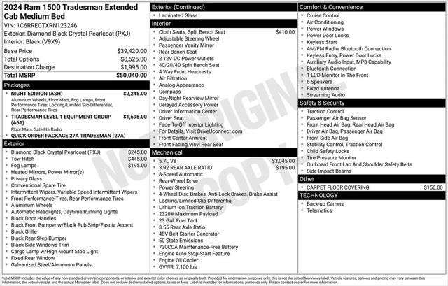 2024 RAM 1500 Tradesman Quad Cab 4x2 64 Box 2024 RAM 1500 Tradesman Quad Cab 4x2 64 Box
