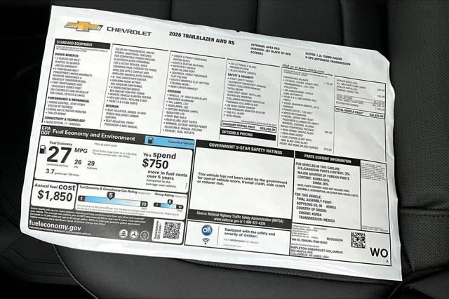 2026 Chevrolet TrailBlazer AWD RS