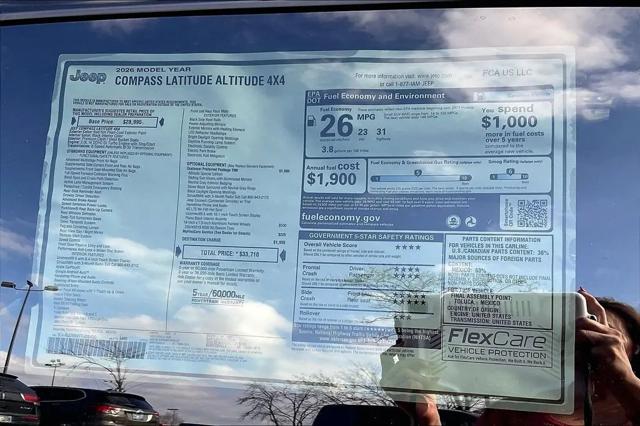 2026 Jeep Compass Latitude Altitude