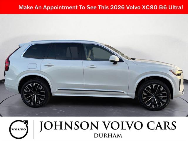 2026 Volvo XC90 Ultra, B6 AWD Gas (mild hybrid), Gasoline, Bright, 7 Seats