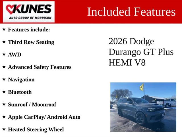 2026 Dodge Durango DURANGO GT PLUS AWD HEMI V8