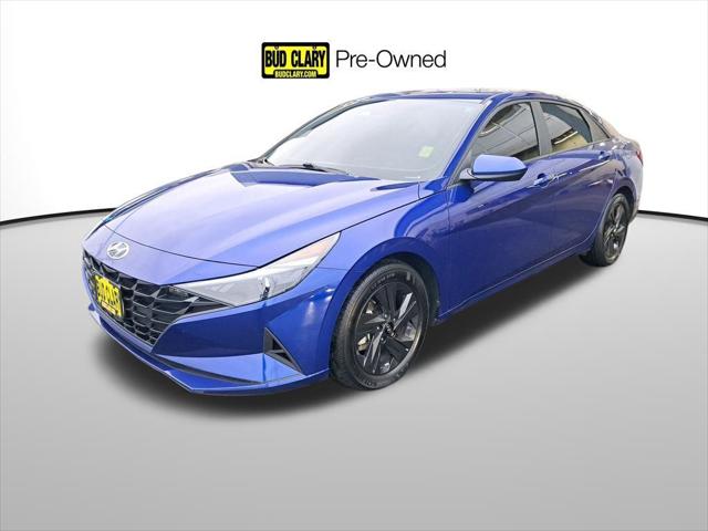 2021 Hyundai Elantra Hybrid Blue 2021 Hyundai Elantra Hybrid Blue