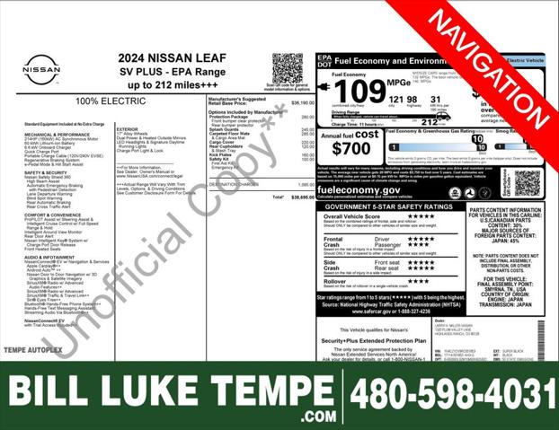 2024 Nissan LEAF SV PLUS 2024 Nissan LEAF SV PLUS
