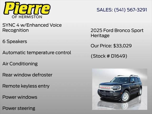2025 Ford Bronco Sport Heritage