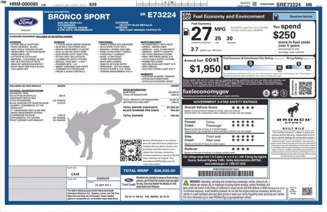 2025 Ford Bronco Sport Big Bend