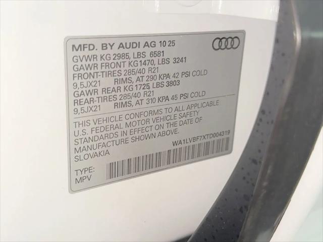 2026 Audi Q7 Premium Plus TFSI quattro tiptronic