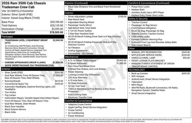 2026 Ram 3500 Tradesman/Big Horn