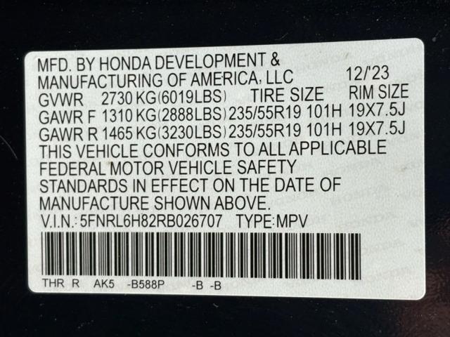2024 Honda Odyssey Touring