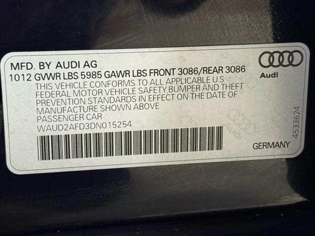 2013 Audi S8 4.0T