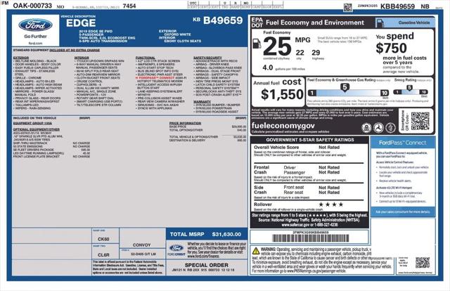 2019 Ford Edge SE 2019 Ford Edge SE