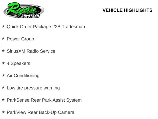 2026 Ram ProMaster Cargo Van Tradesman Low Roof 118" WB w/Pass Seat