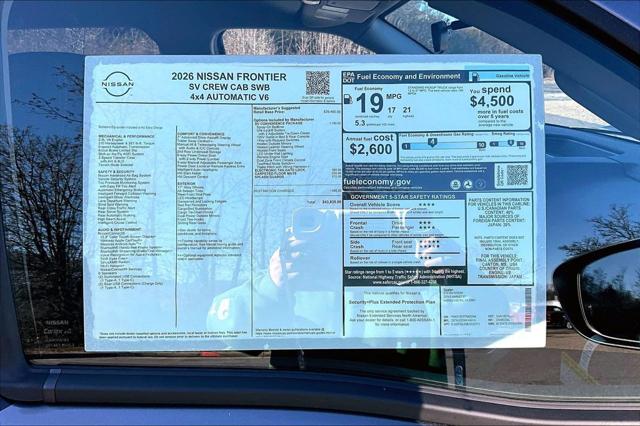 2026 Nissan Frontier Crew Cab SV 4x4