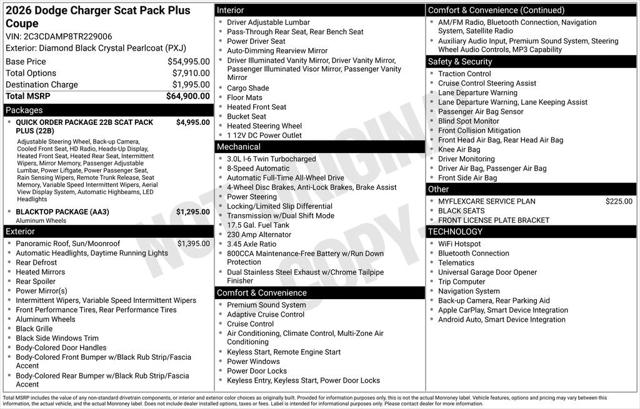 2026 Dodge Charger CHARGER SCAT PACK PLUS 2-DOOR AWD