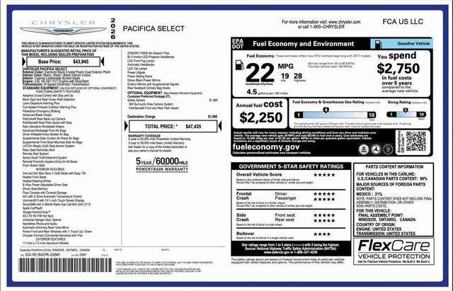 2026 Chrysler Pacifica PACIFICA SELECT