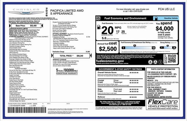 2026 Chrysler Pacifica PACIFICA LIMITED AWD