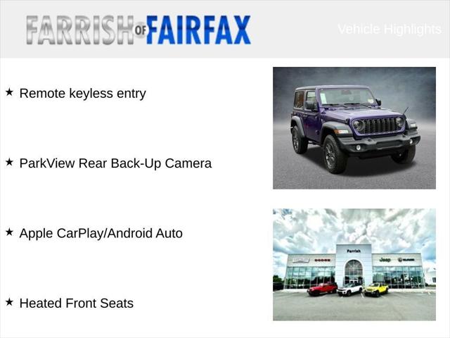 2026 Jeep Wrangler WRANGLER 2-DOOR SPORT S 2026 Jeep Wrangler WRANGLER 2-DOOR SPORT S
