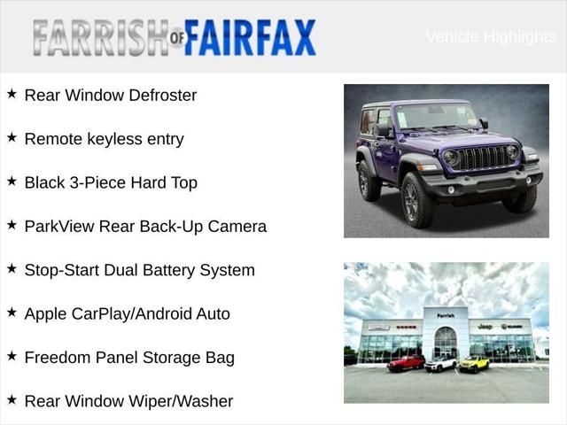 2026 Jeep Wrangler WRANGLER 2-DOOR SPORT S 2026 Jeep Wrangler WRANGLER 2-DOOR SPORT S