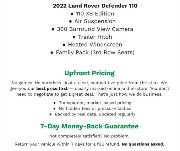 2022 Land Rover Defender 110 XS Edition 2022 Land Rover Defender 110 XS Edition