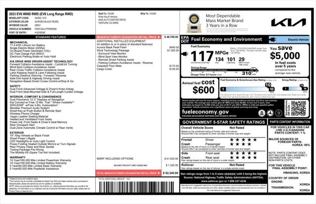 2023 Kia EV6 Wind 2023 Kia EV6 Wind