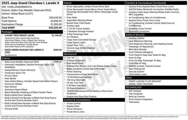 2025 Jeep Grand Cherokee L Laredo X