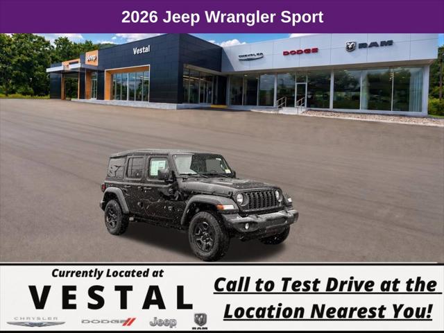 2026 Jeep Wrangler 4-Door Sport 4x4 for sale in Vestal, NY
