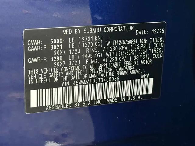 2026 Subaru Ascent Onyx Edition Touring 7-Passenger