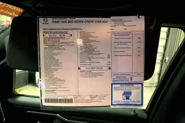 2026 Ram 1500 Big Horn Crew Cab 4x4 5'7" Box