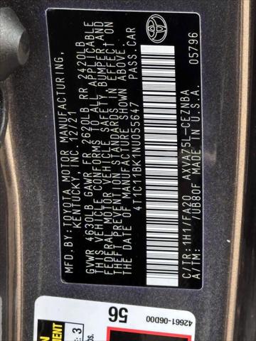 2022 Toyota Camry LE AWD [32]