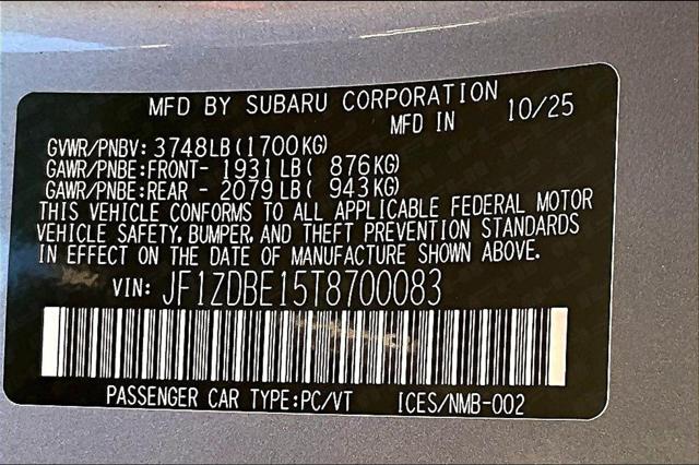 2026 Subaru BRZ Limited