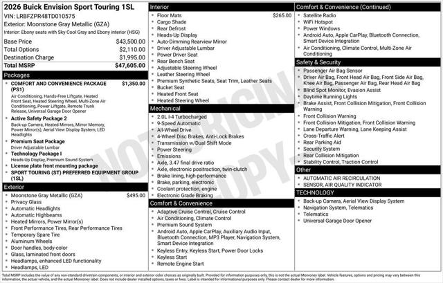2026 Buick Envision Sport Touring AWD