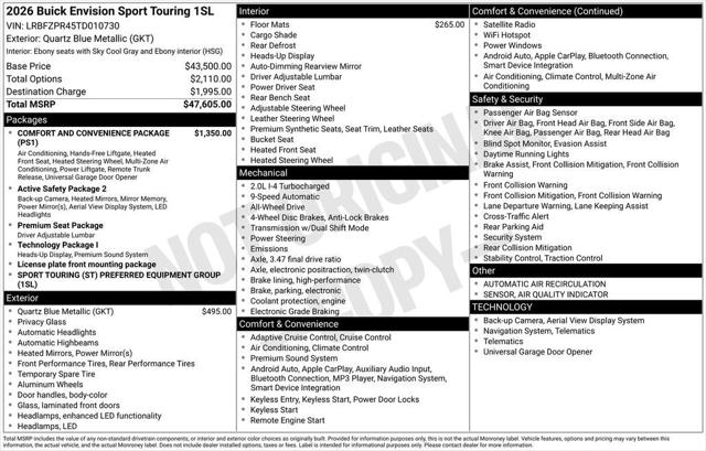 2026 Buick Envision Sport Touring AWD