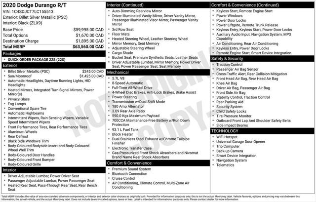 2020 Dodge Durango R/T 2020 Dodge Durango R/T