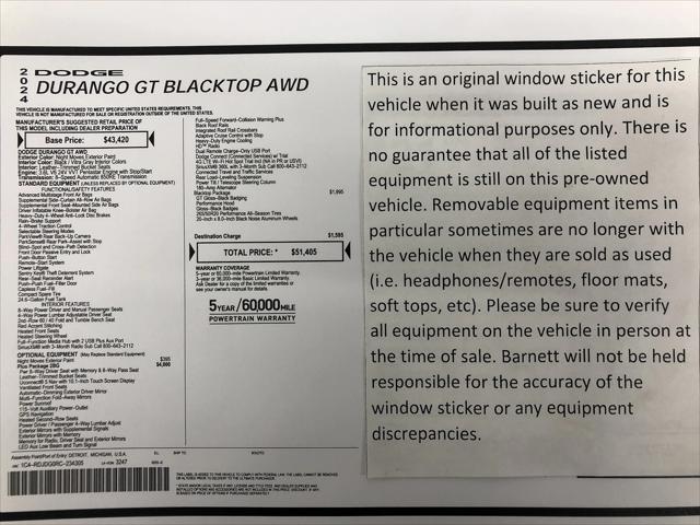 2024 Dodge Durango GT Plus AWD