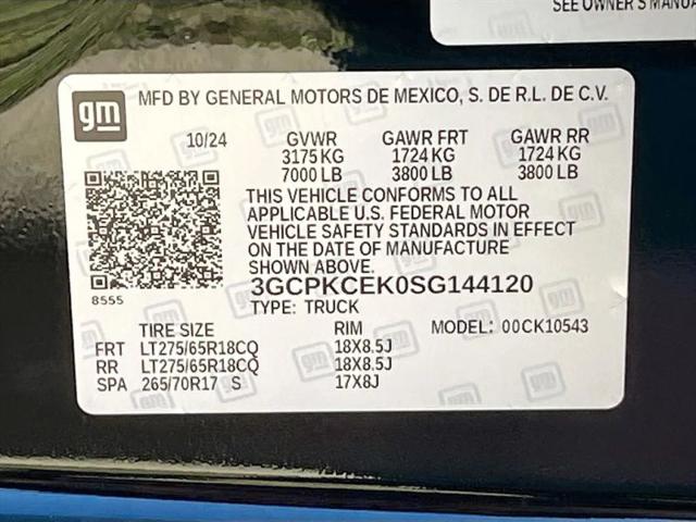 2025 Chevrolet Silverado 1500 4WD Crew Cab Short Bed Custom Trail Boss